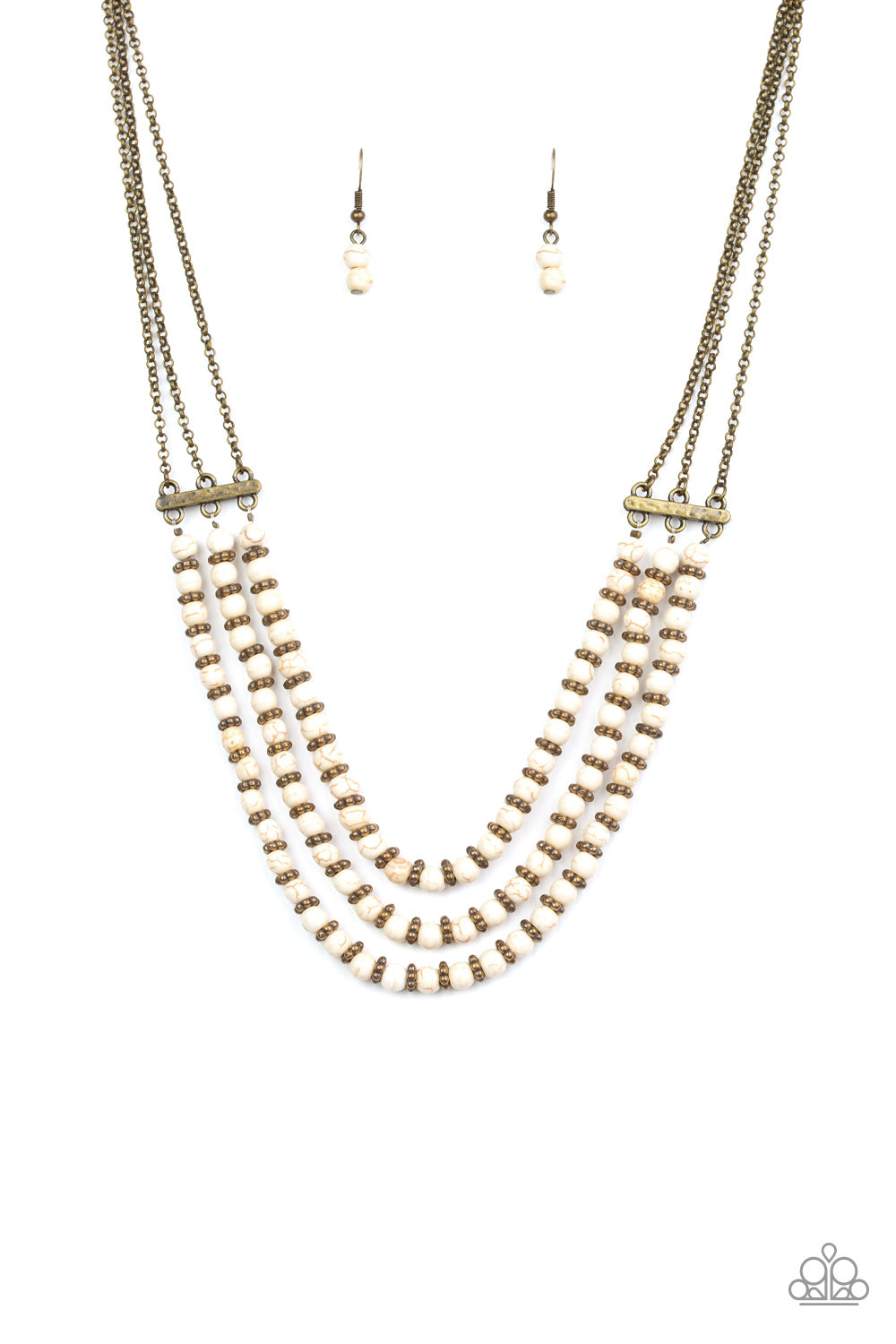 Paparazzi Accessories: Terra Trails - White Necklace