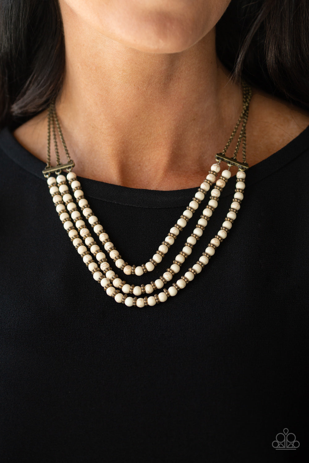 Paparazzi Accessories: Terra Trails - White Necklace