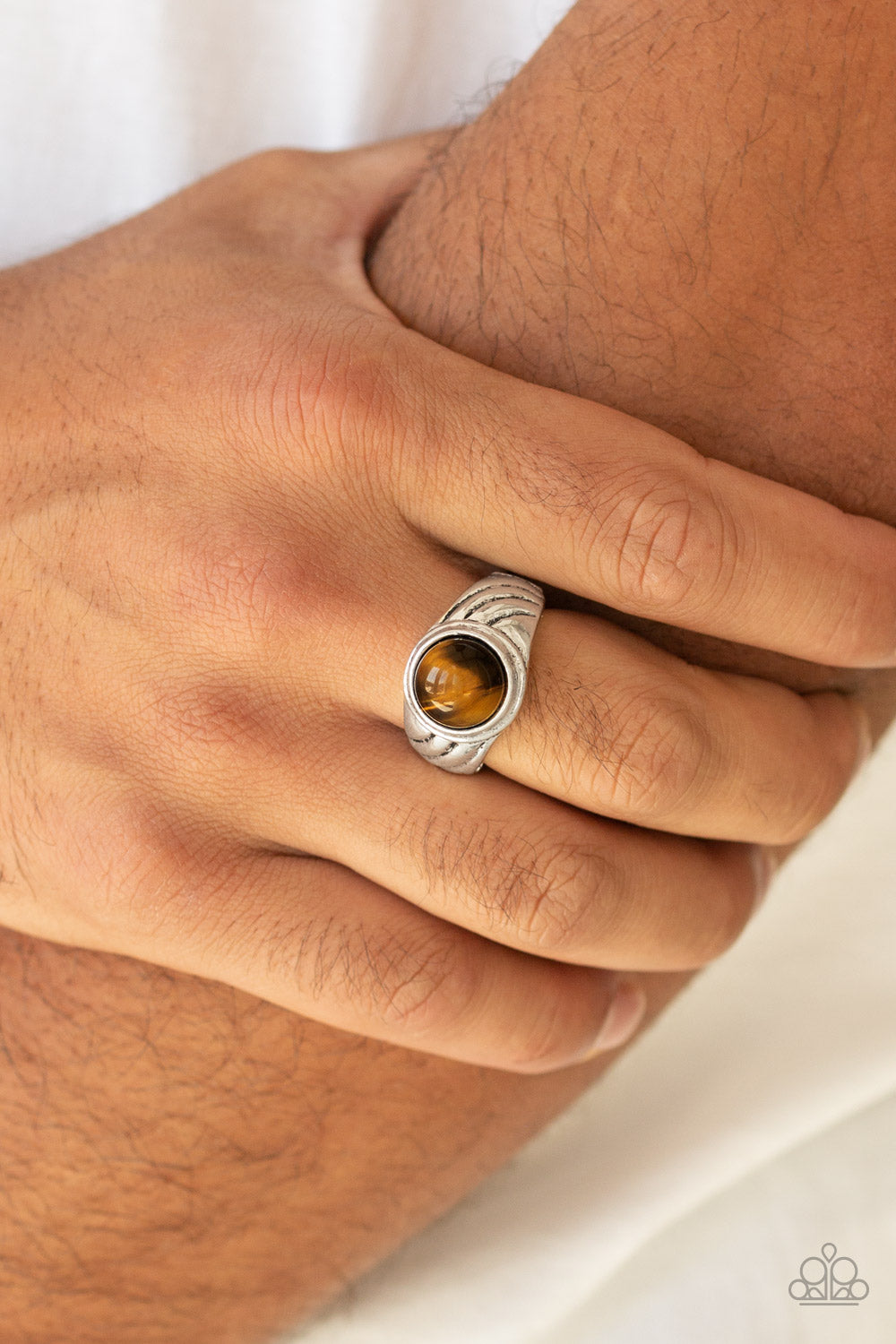 Paparazzi Accessories: Play It Cool - Brown Ring