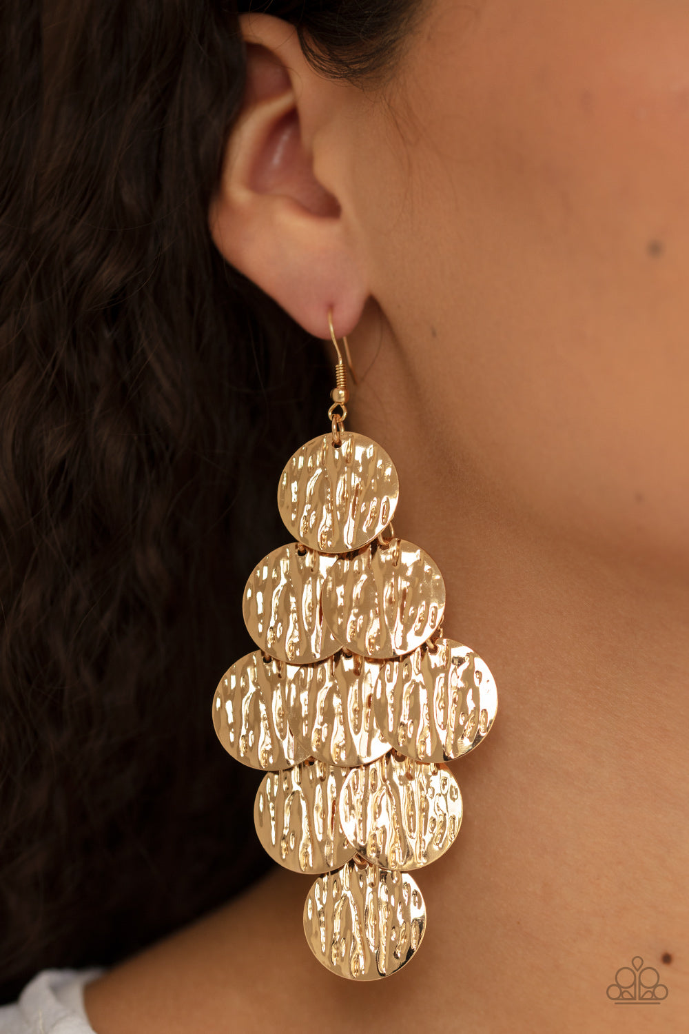 Paparazzi Accessories: Uptown Edge - Gold Earring