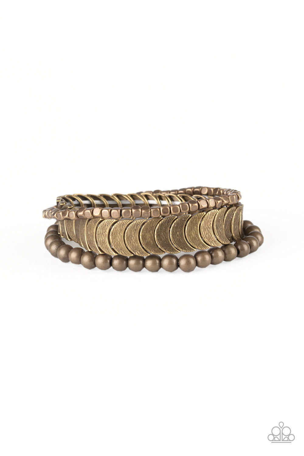 Paparazzi Accessories: LAYER It On Me - Brass Bracelet