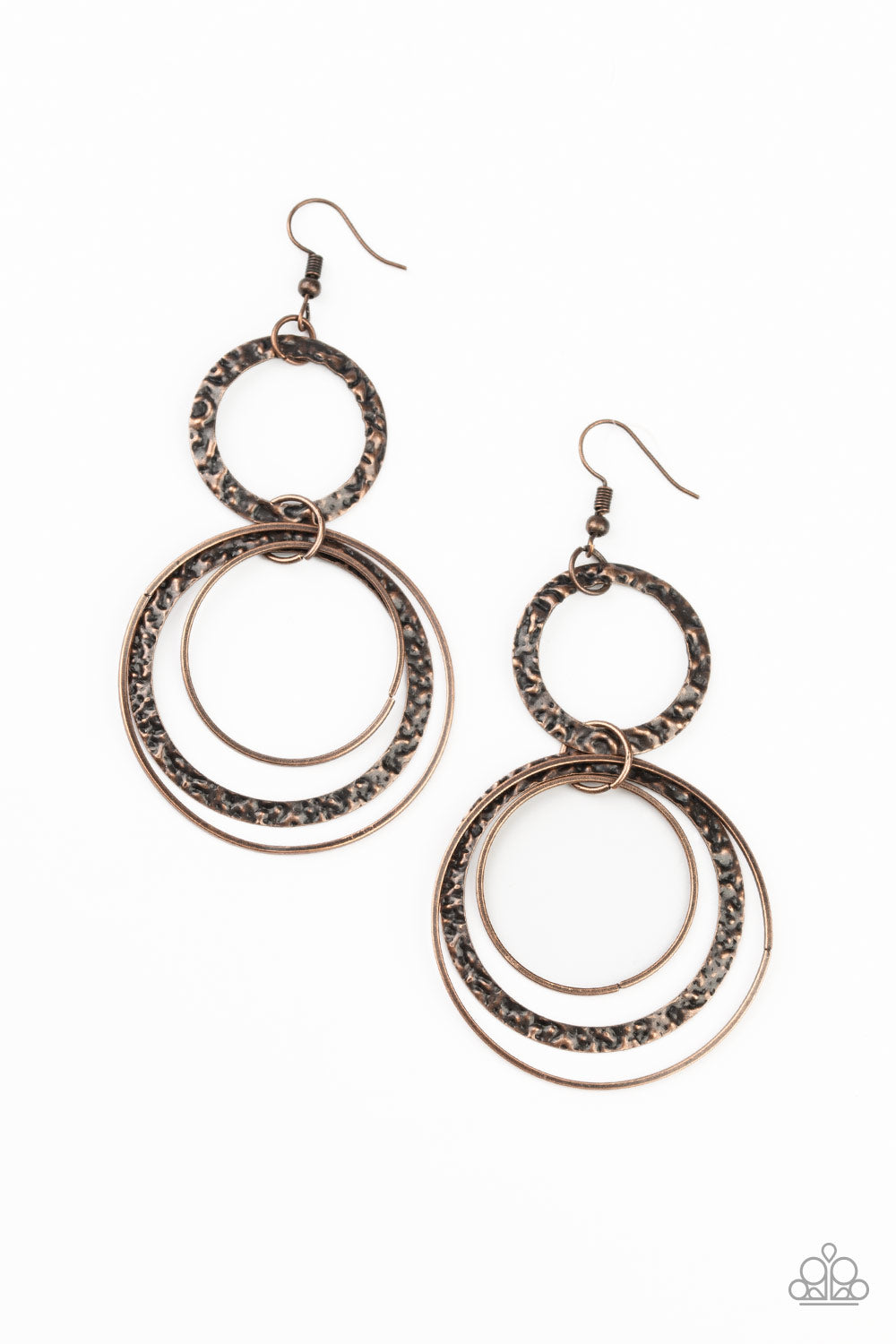 Paparazzi Accessories: Eclipsed Edge - Copper Earring