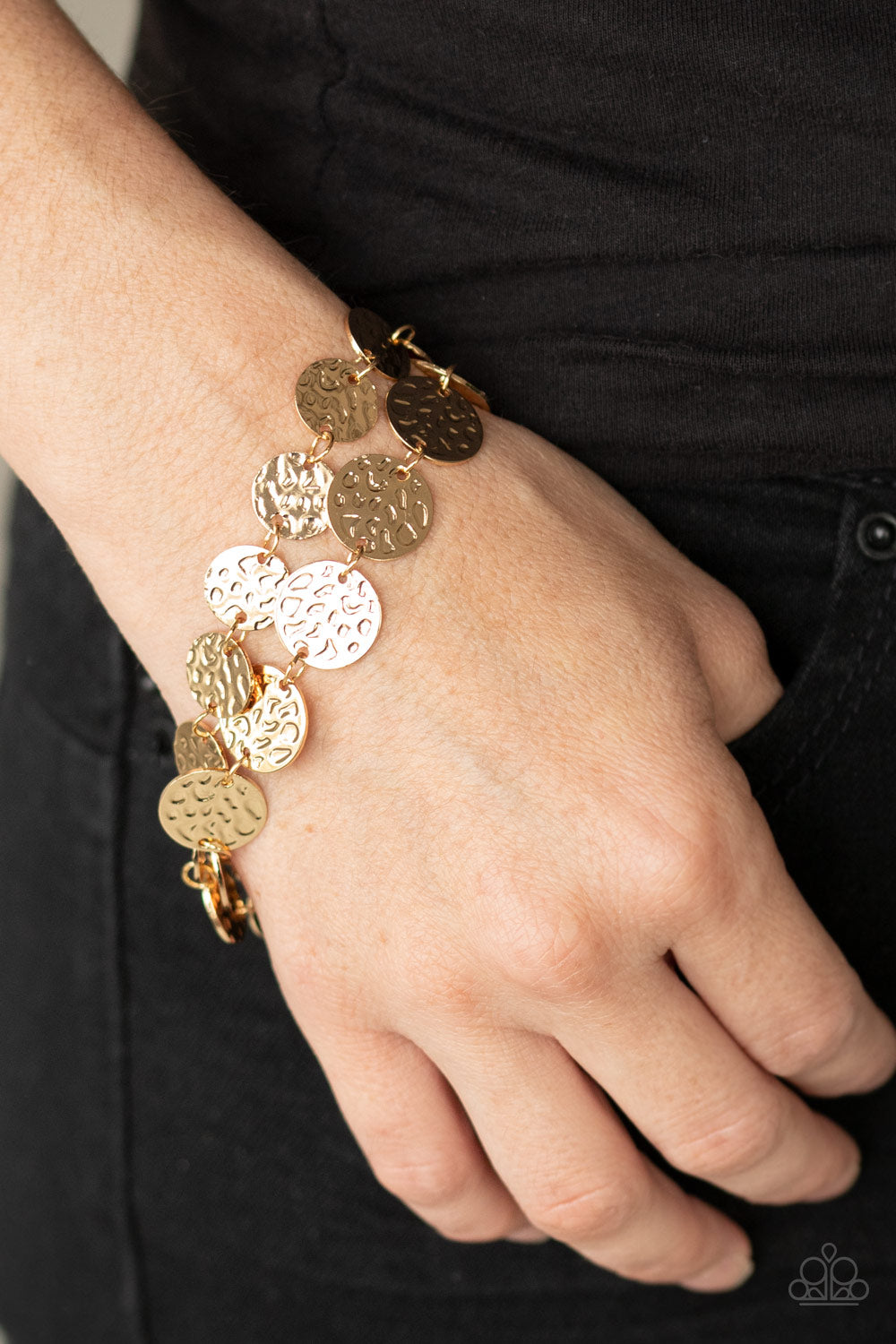 Paparazzi Accessories: Rooted To The SPOTLIGHT - Gold Bracelet