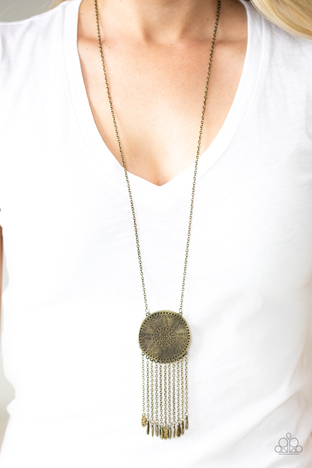 Paparazzi Accessories: Natures Melody - Brass Necklace