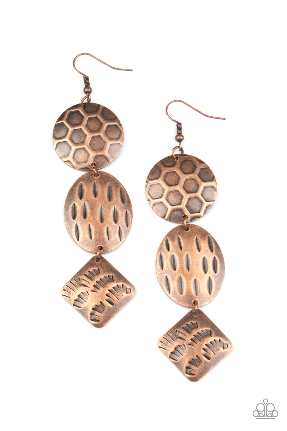 Paparazzi Accessories: Mixed Movement - Copper Earring