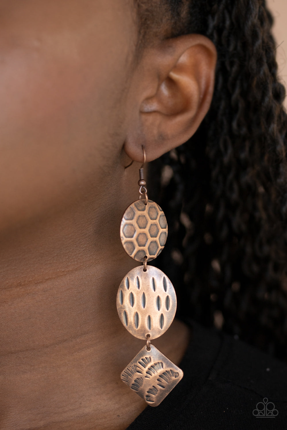 Paparazzi Accessories: Mixed Movement - Copper Earring