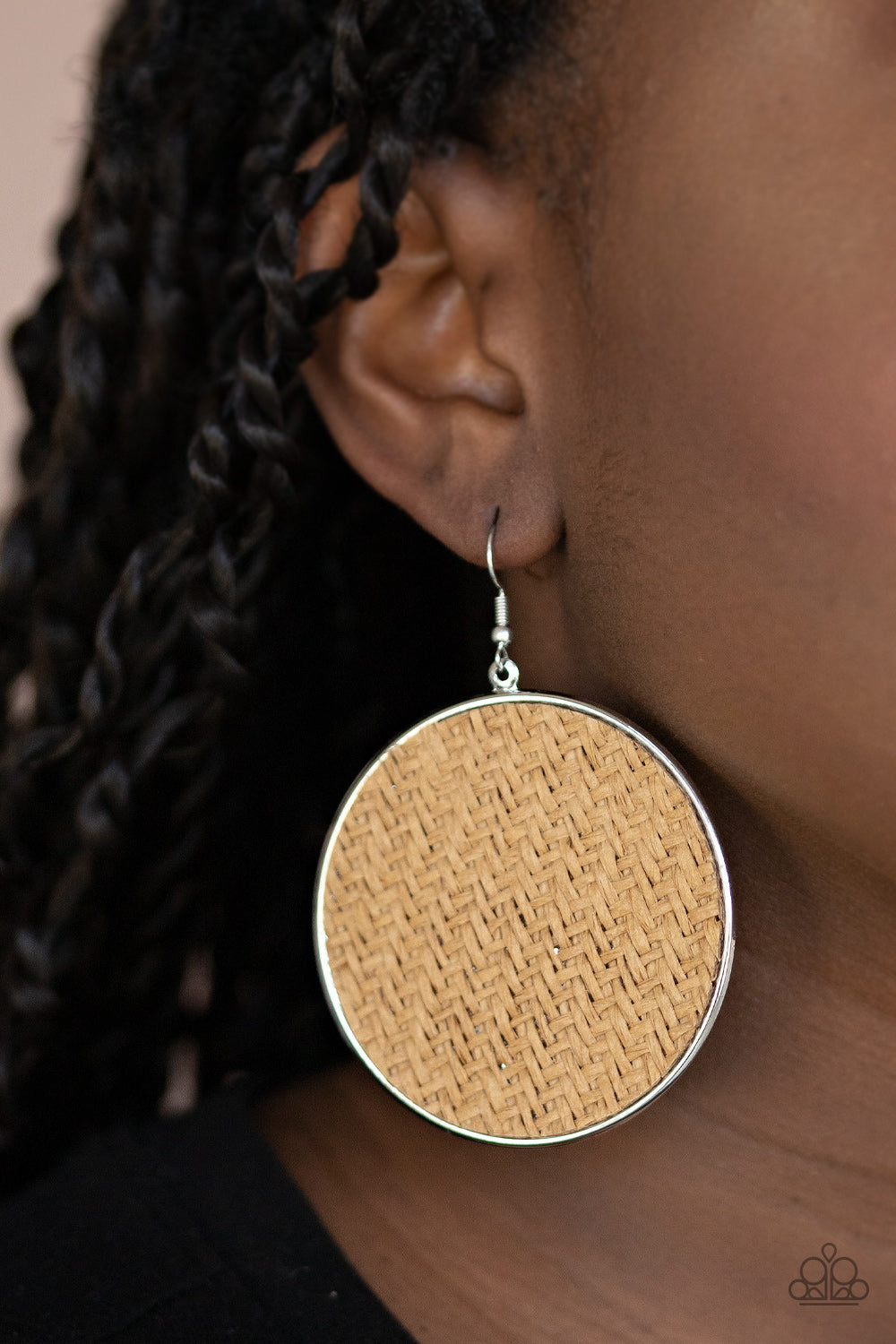 Paparazzi Accessories: Wonderfully Woven - Brown Earring