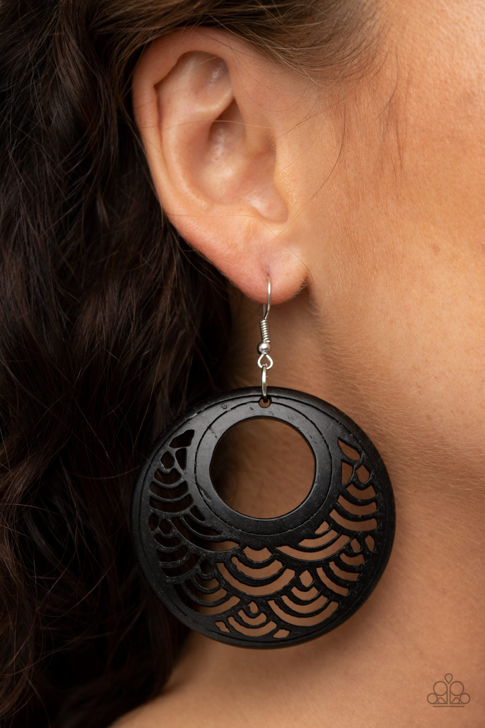 Paparazzi Accessories: Tropical Canopy - Black Earring