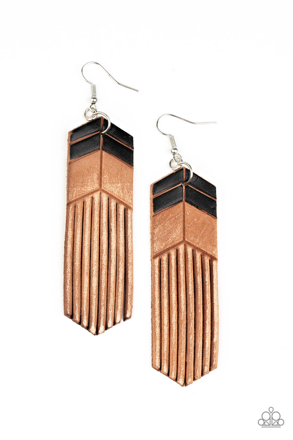 Paparazzi Accessories: Desert Trails - Black Earring