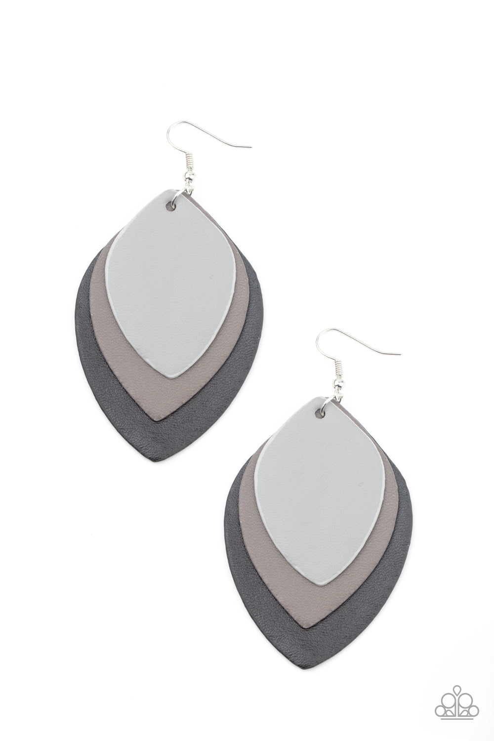 Paparazzi Accessories: Light as a LEATHER - Black Earring
