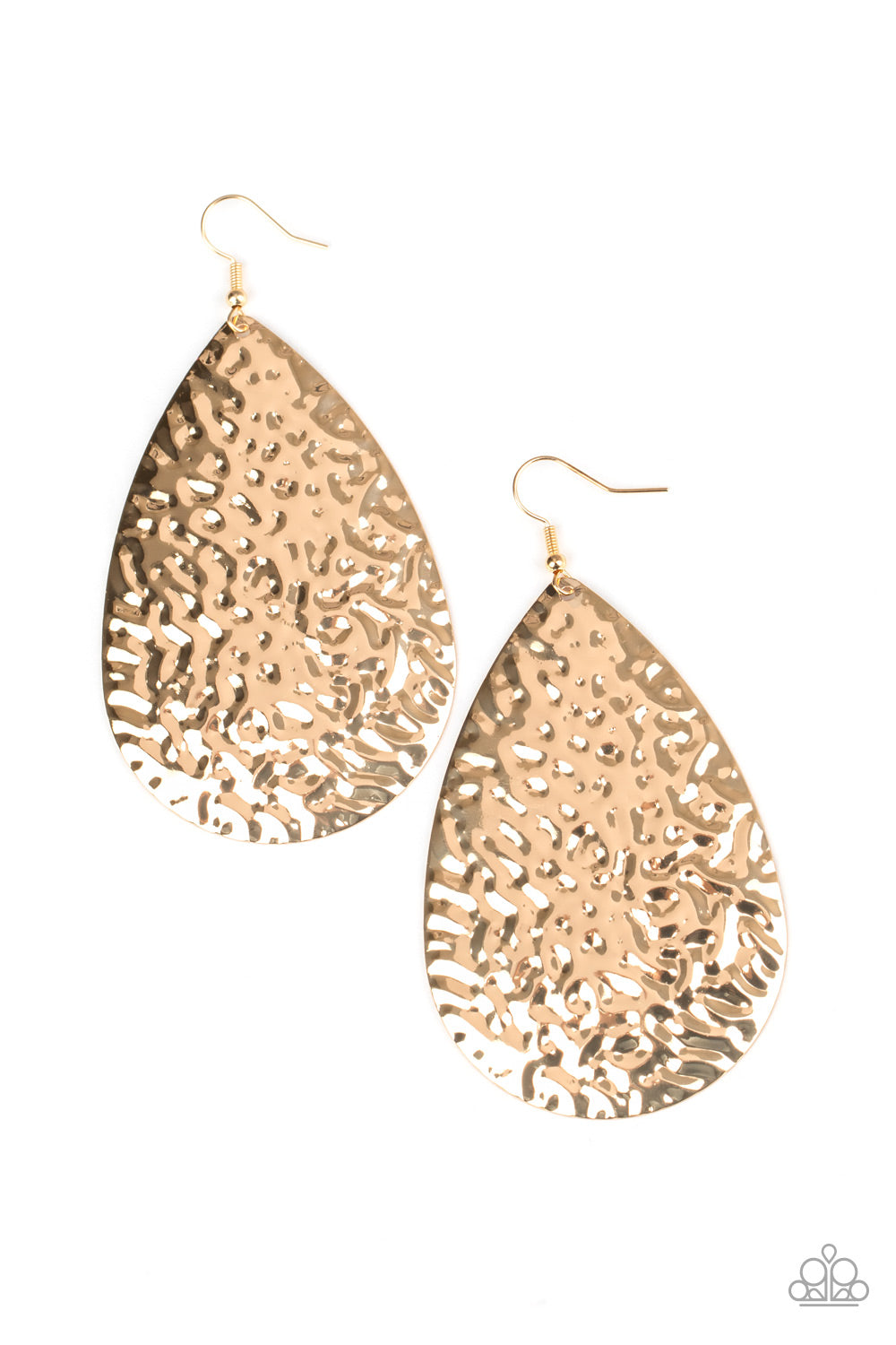 Paparazzi Accessories: Metallic Mirrors - Gold Earring