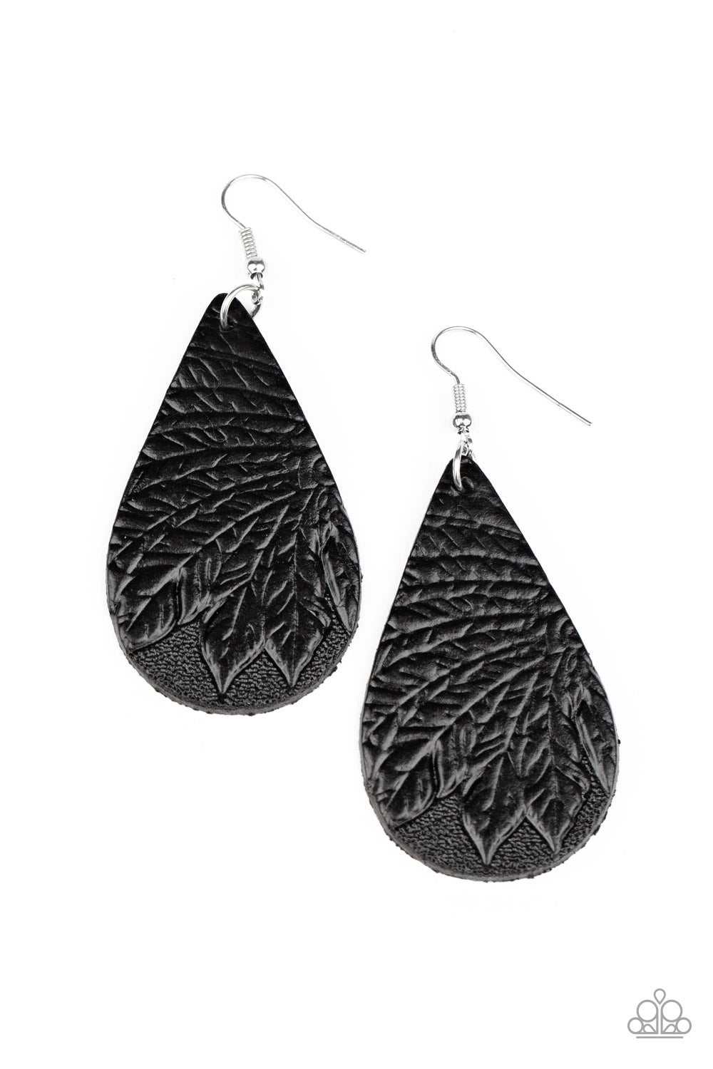 Paparazzi Accessories: Everyone Remain PALM! - Black Earring