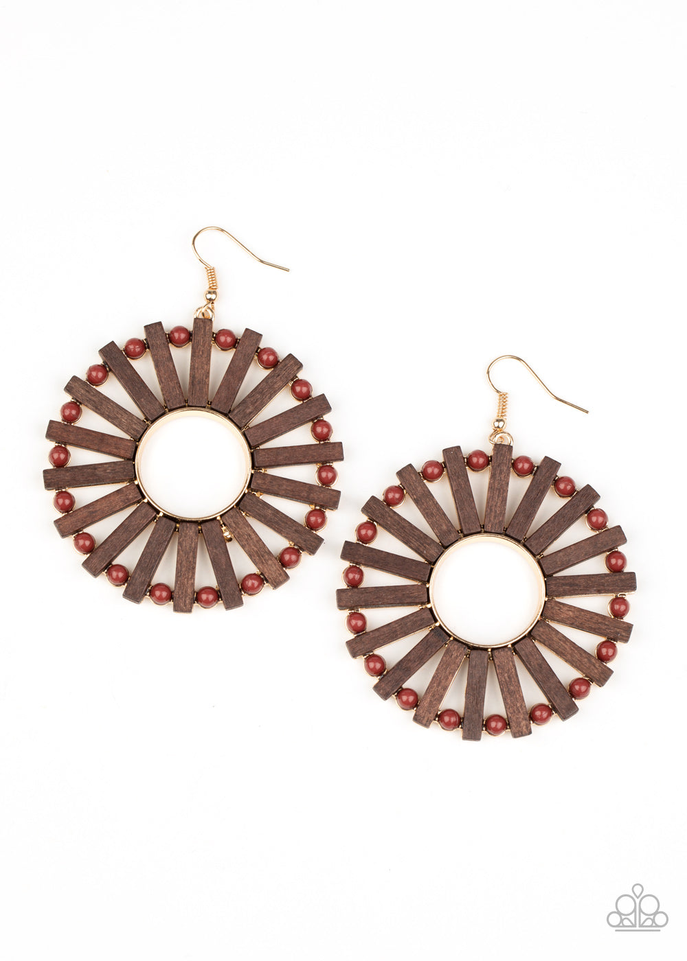 Paparazzi Accessories: Solar Flare - Brown Earring