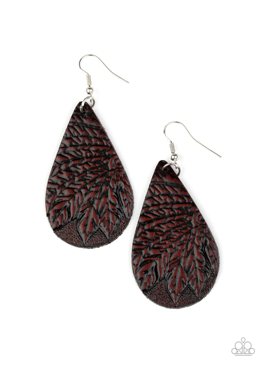 Paparazzi Accessories: Everyone Remain PALM! - Brown Earring