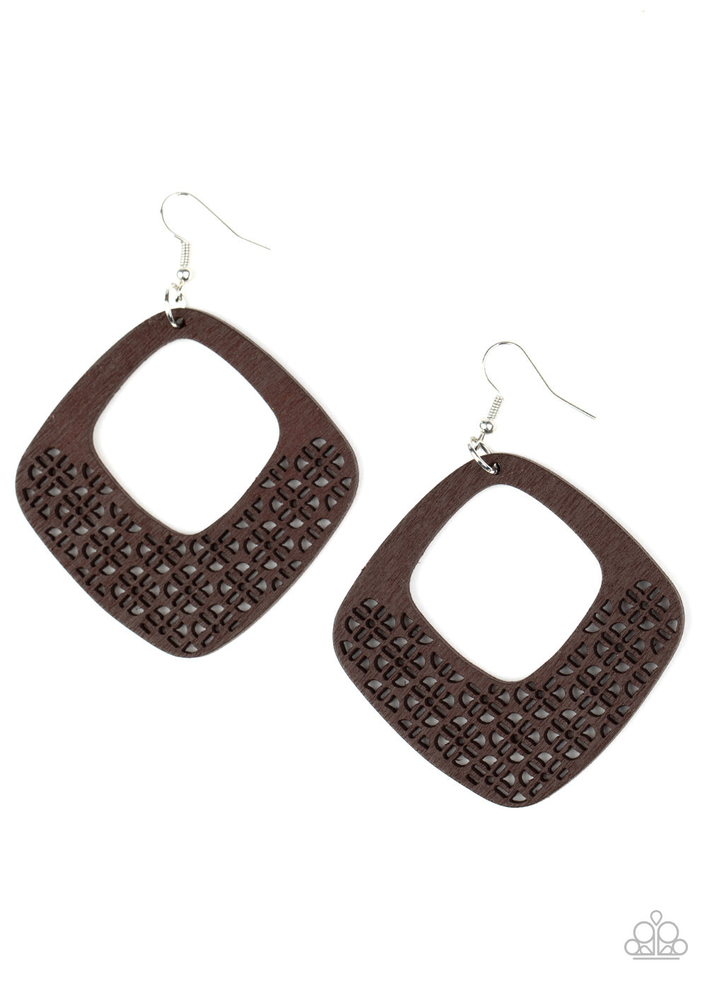 Paparazzi Accessories: WOOD You Rather - Brown Earring