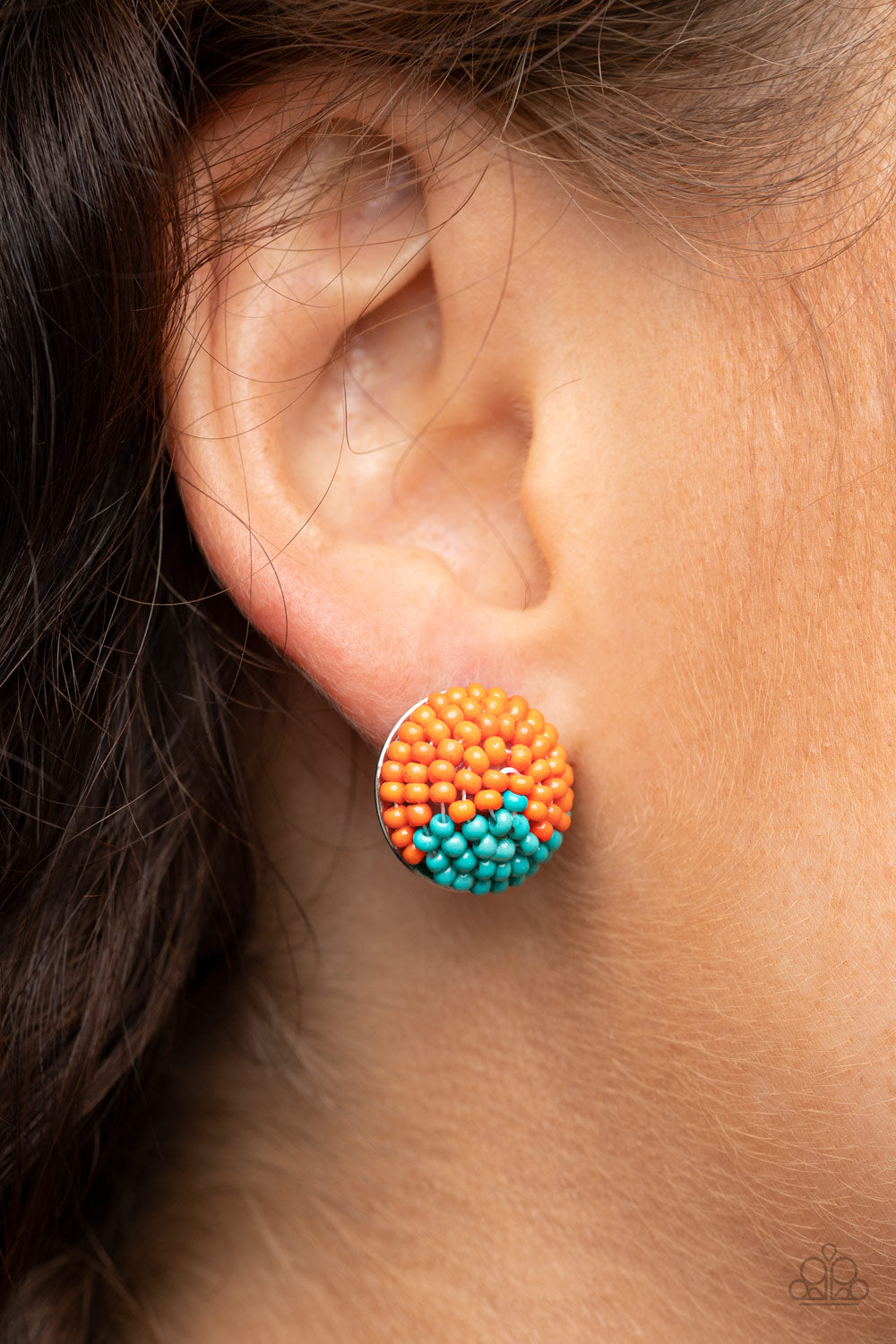 Paparazzi Accessories: As Happy As Can BEAD - Orange Earring