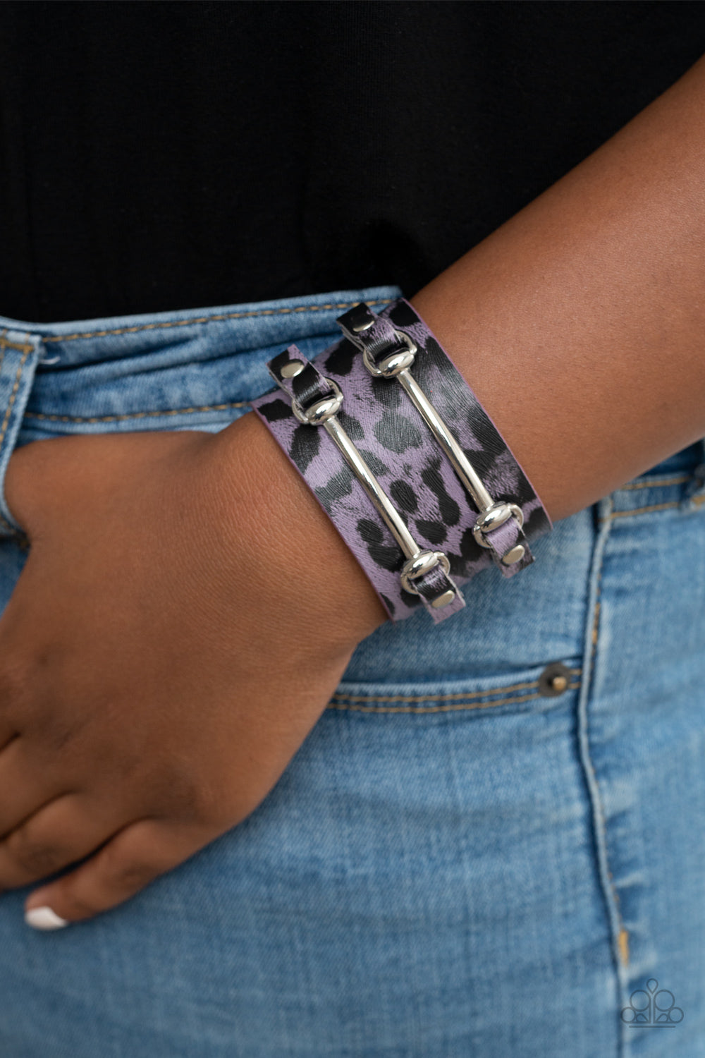 Paparazzi Accessories-Safari Scene - Purple Bracelet