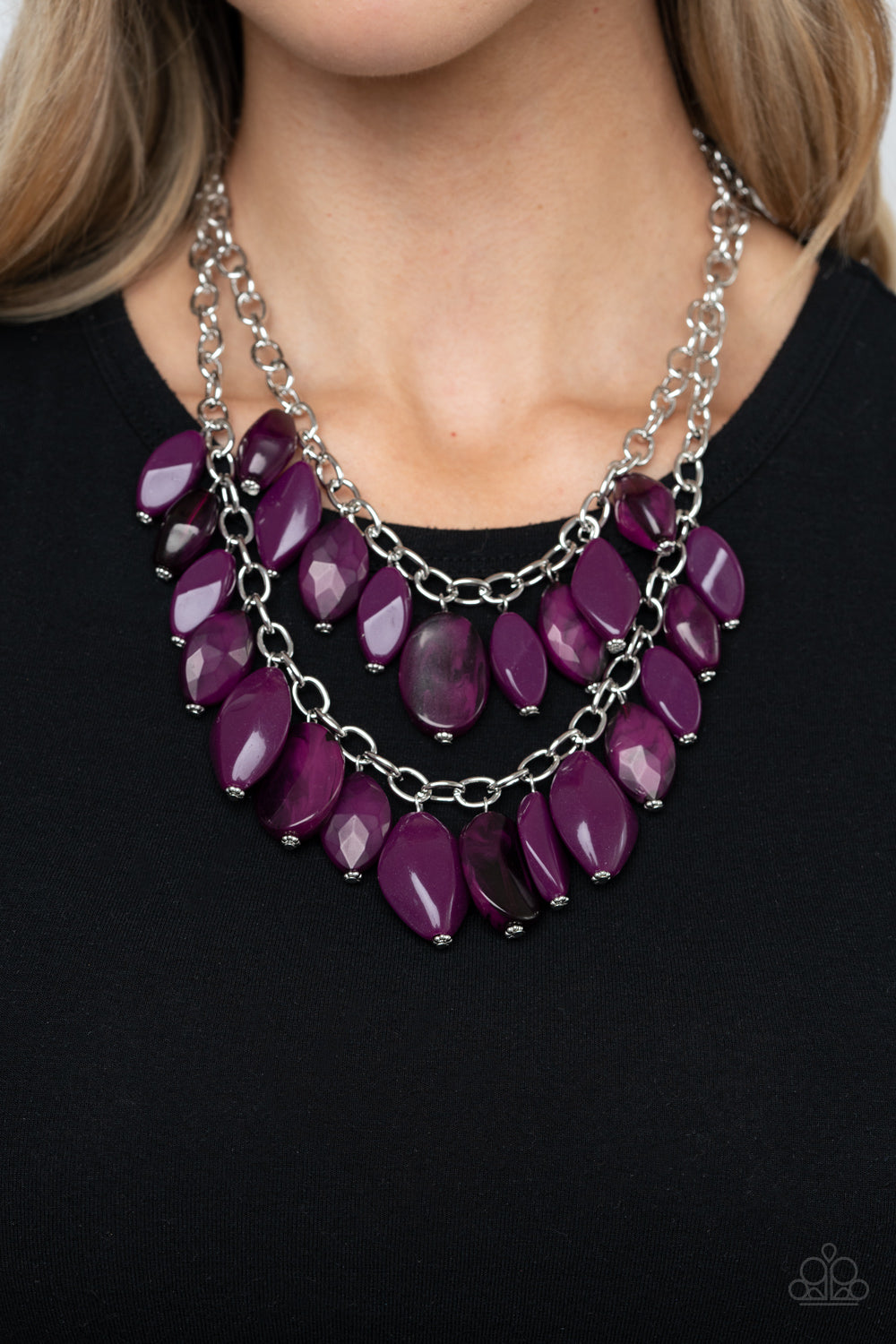 Paparazzi Accessories: Palm Beach Beauty - Purple Necklace