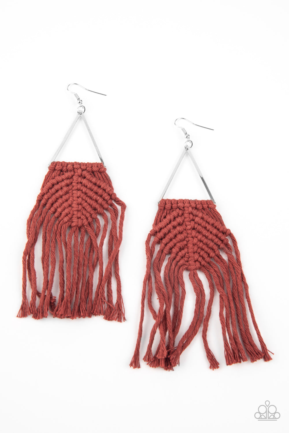 Paparazzi Accessories: Macrame Jungle - Brown Earring