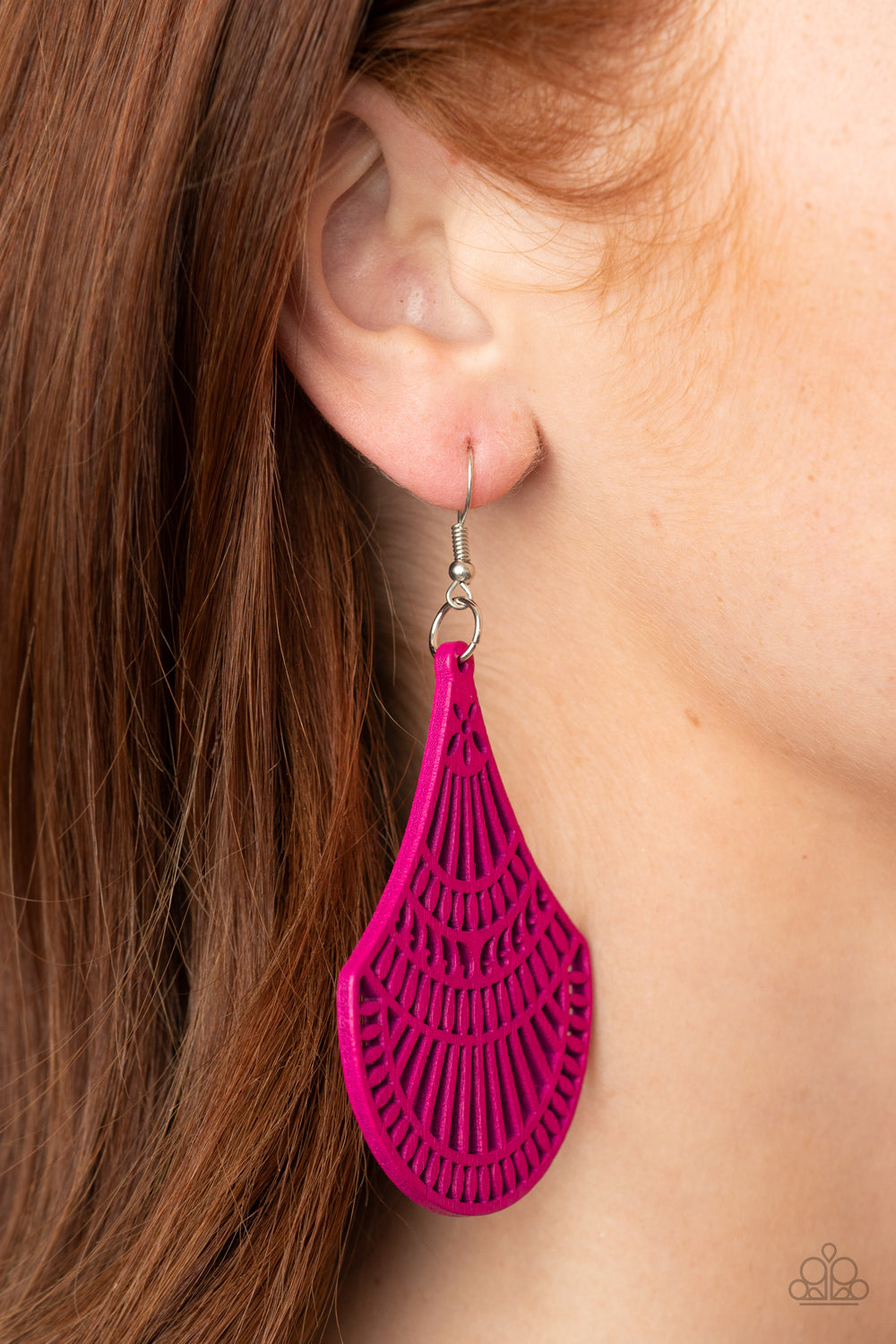 Paparazzi Accessories: Tropical Tempest - Pink Earring