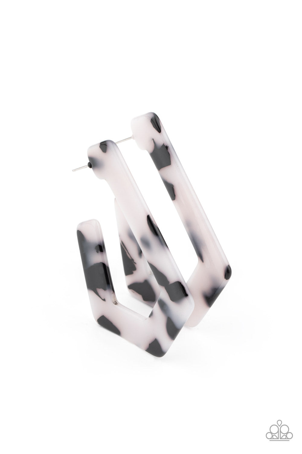 Paparazzi Accessories: Flat Out Fearless - White Earring