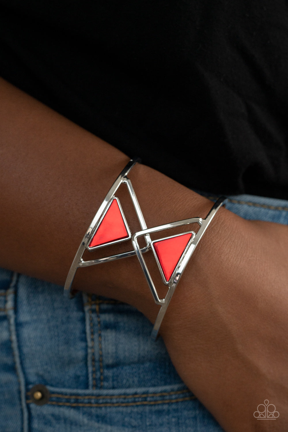 Paparazzi Accessories: Pyramid Palace - Red Bracelet