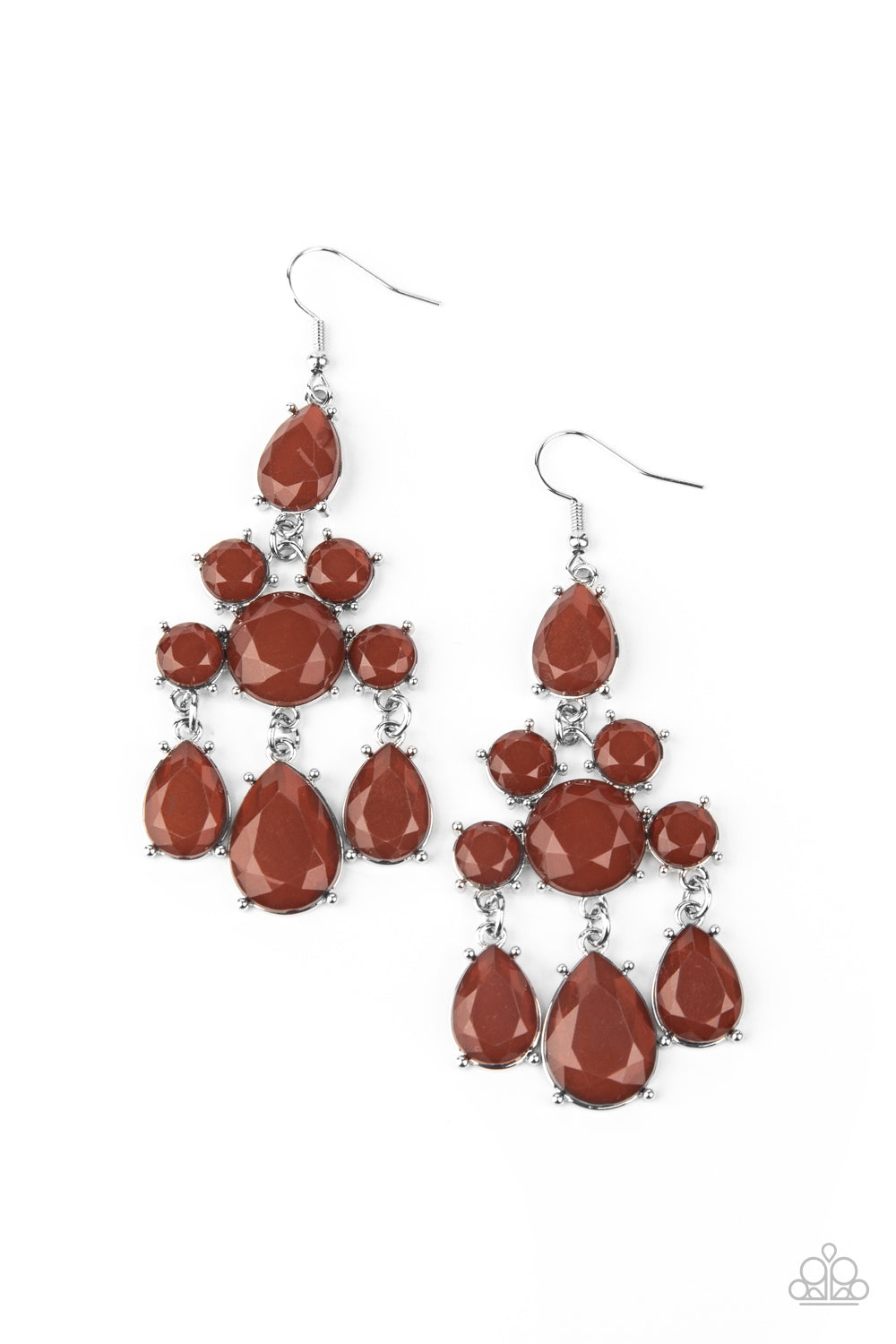Paparazzi Accessories: Afterglow Glamour - Brown Earring