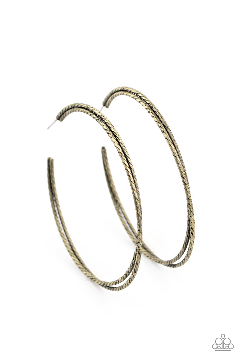 Paparazzi Accessories: Curved Couture - Brass Earring