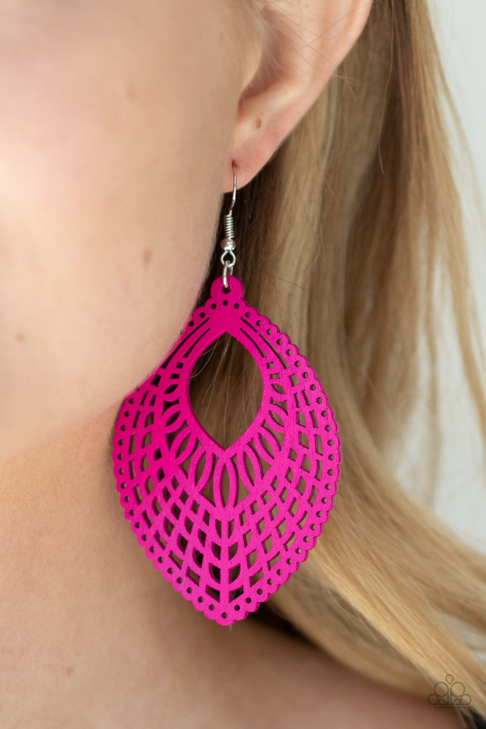 Paparazzi Accessories: One Beach At A Time - Pink Earring