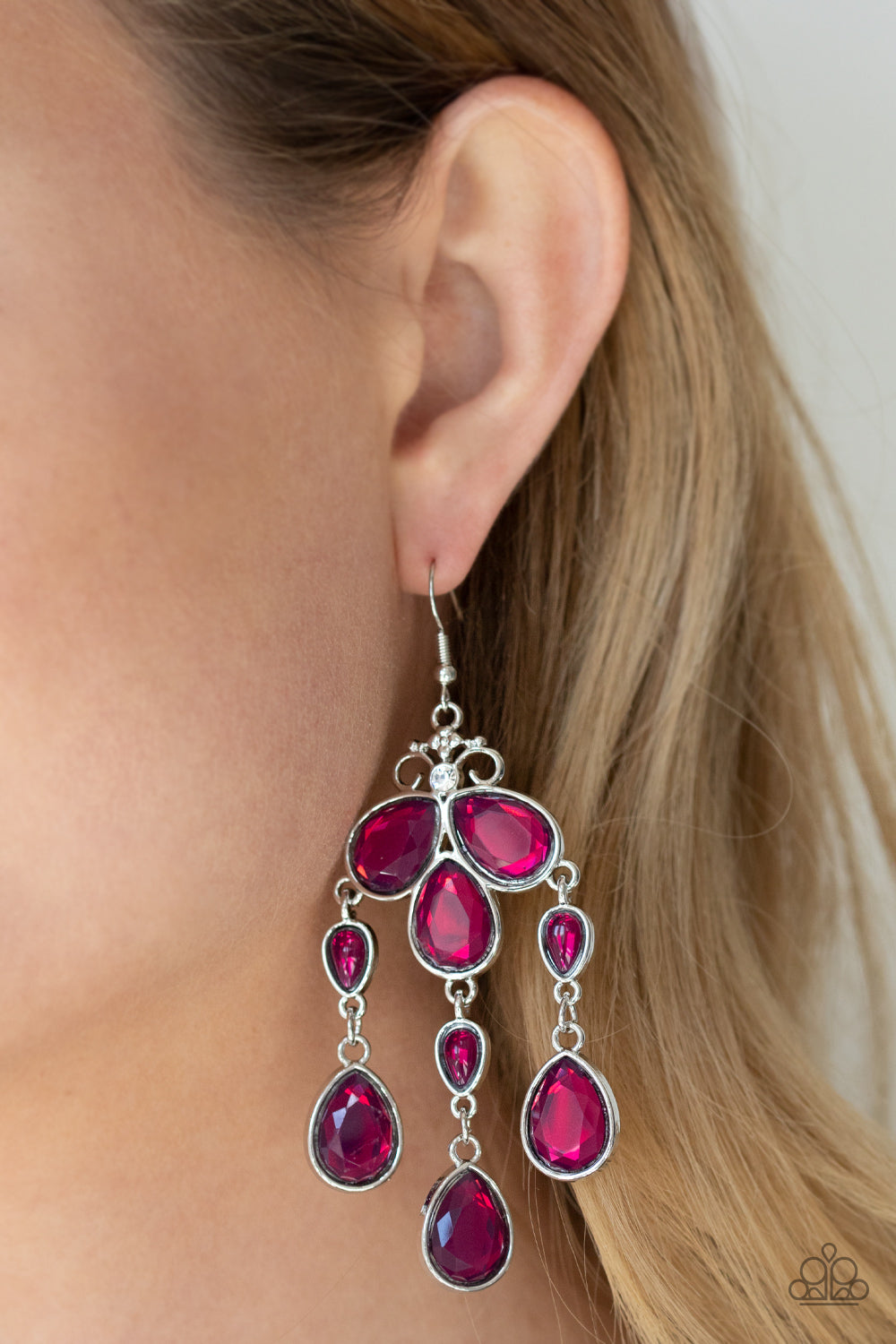 Paparazzi Accessories: Clear The HEIR - Purple Earring