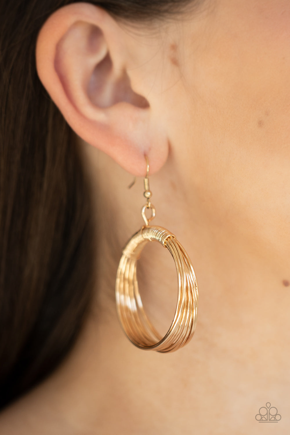 Paparazzi Accessories: Urban-Spun - Gold Earring