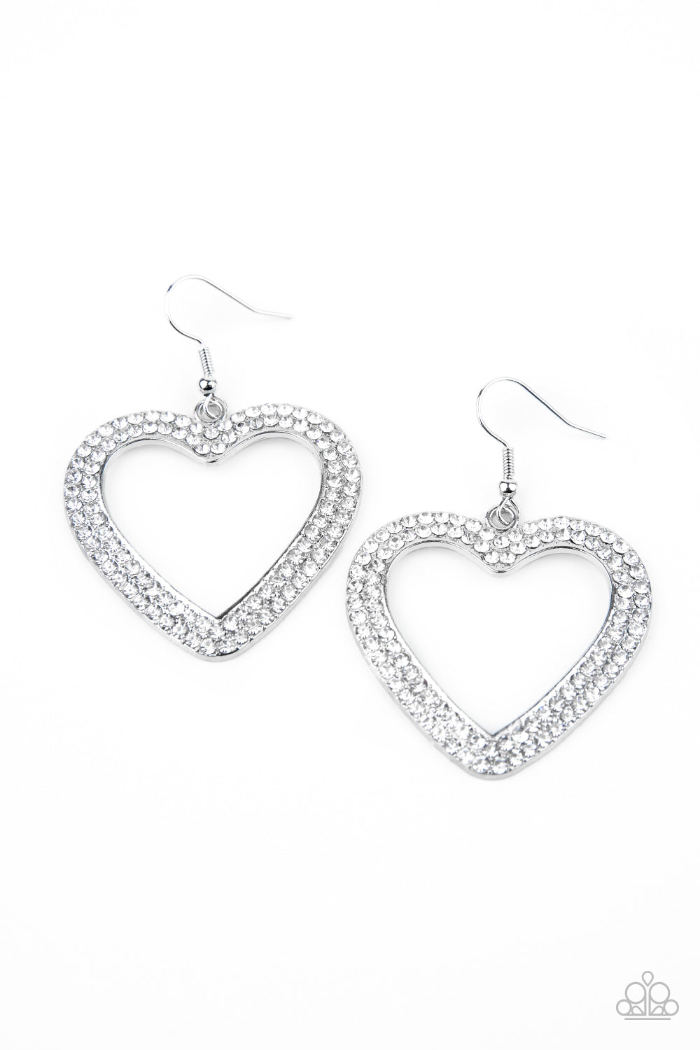 Paparazzi Accessories:GLISTEN To Your Heart - Silver Earring