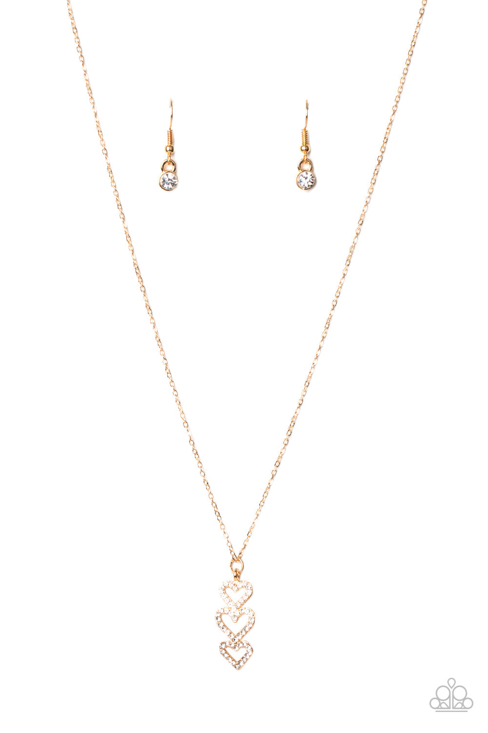 Paparazzi Accessories: With All Your HEARTS - Gold Necklace