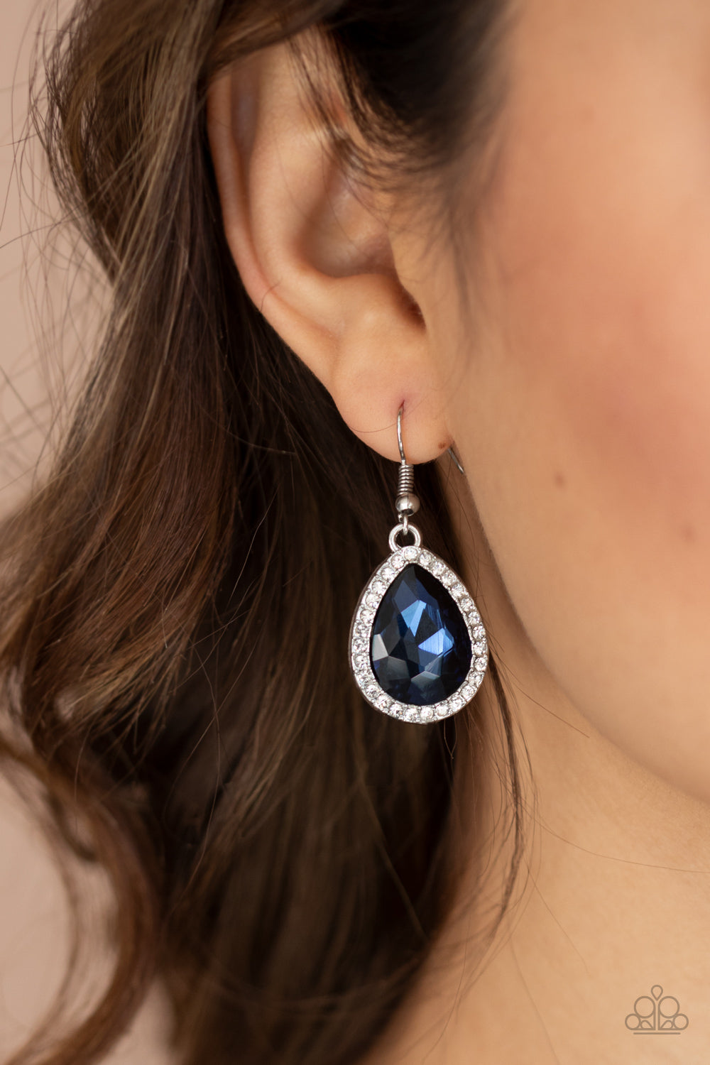 Paparazzi Accessories: Dripping With Drama - Blue Earring