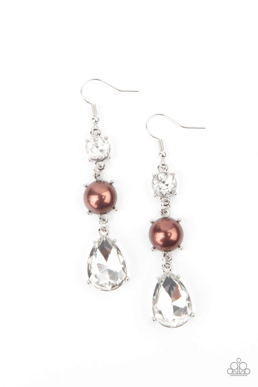 Paparazzi Accessories: Unpredictable Shimmer - Brown Earring
