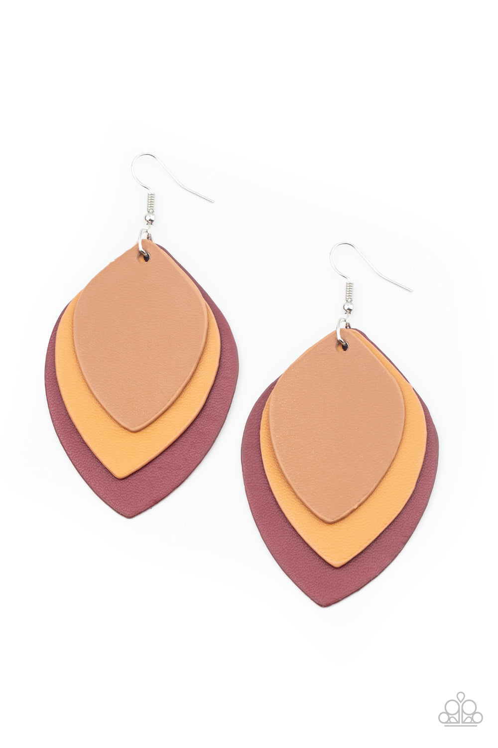 Paparazzi Accessories: Light as a LEATHER - Red Earring
