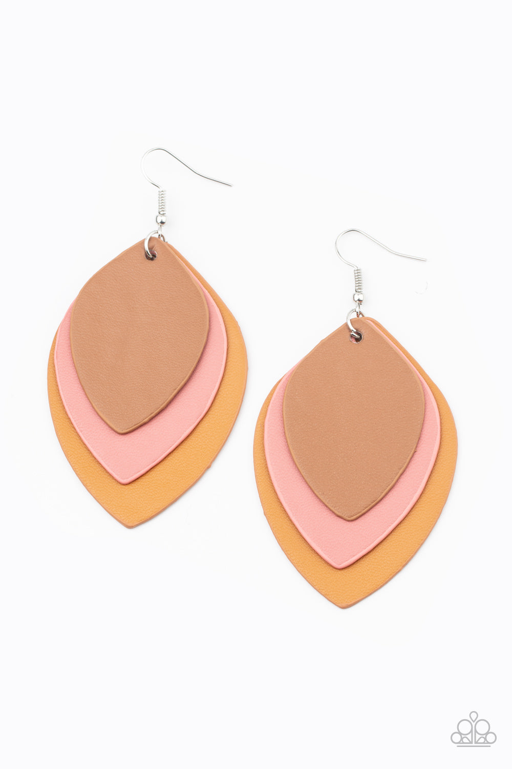 Paparazzi Accessories: Light as a LEATHER - Multi Earring