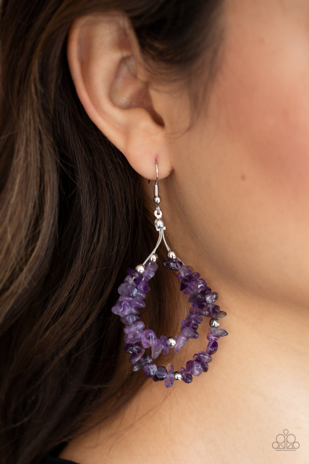 Paparazzi Accessories: Canyon Rock Art - Purple Earring