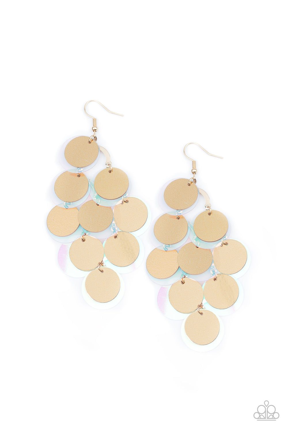 Paparazzi Accessories: Sequin Seeker Gold Earring