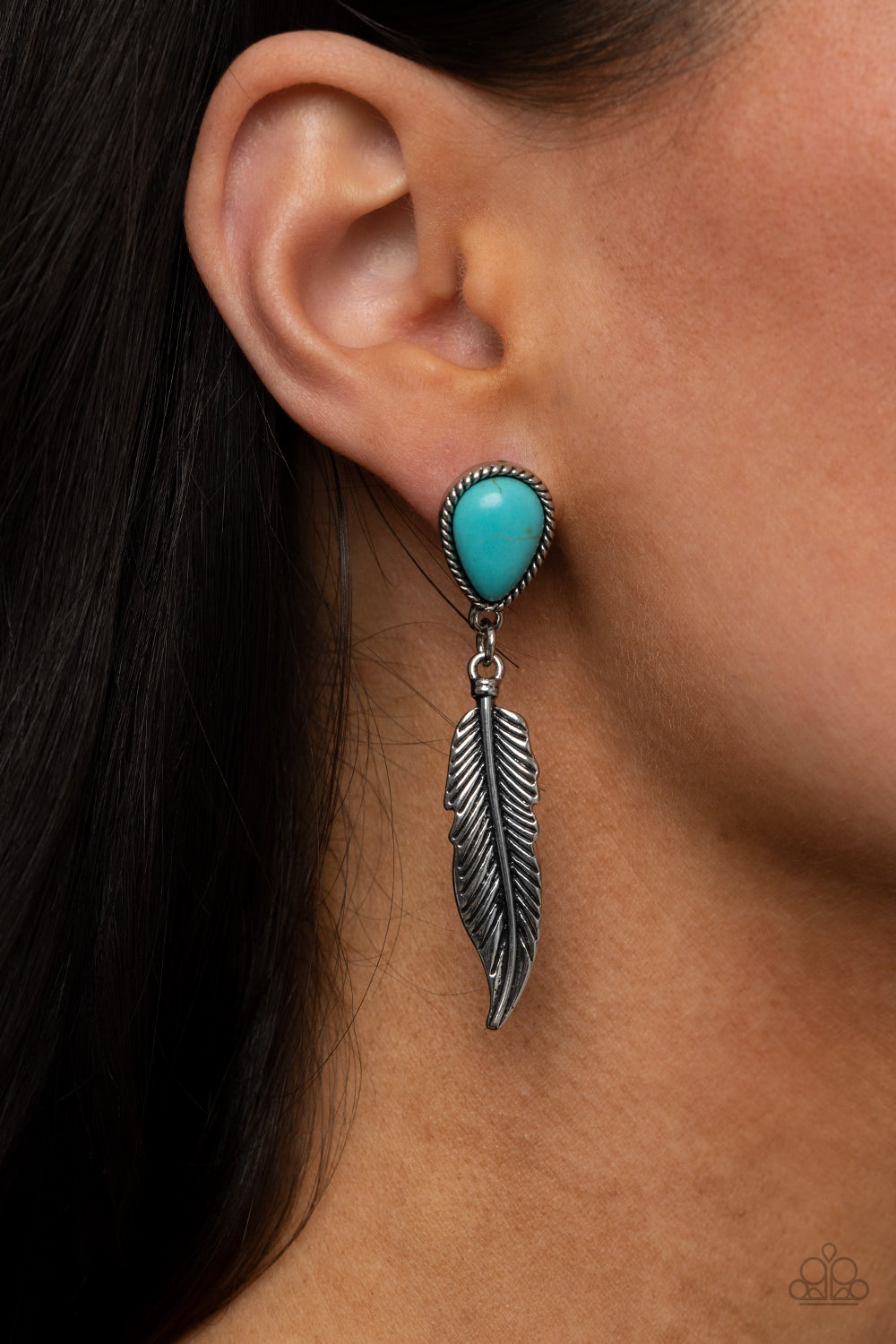 Paparazzi Accessories: Totally Tran-QUILL - Blue Earring