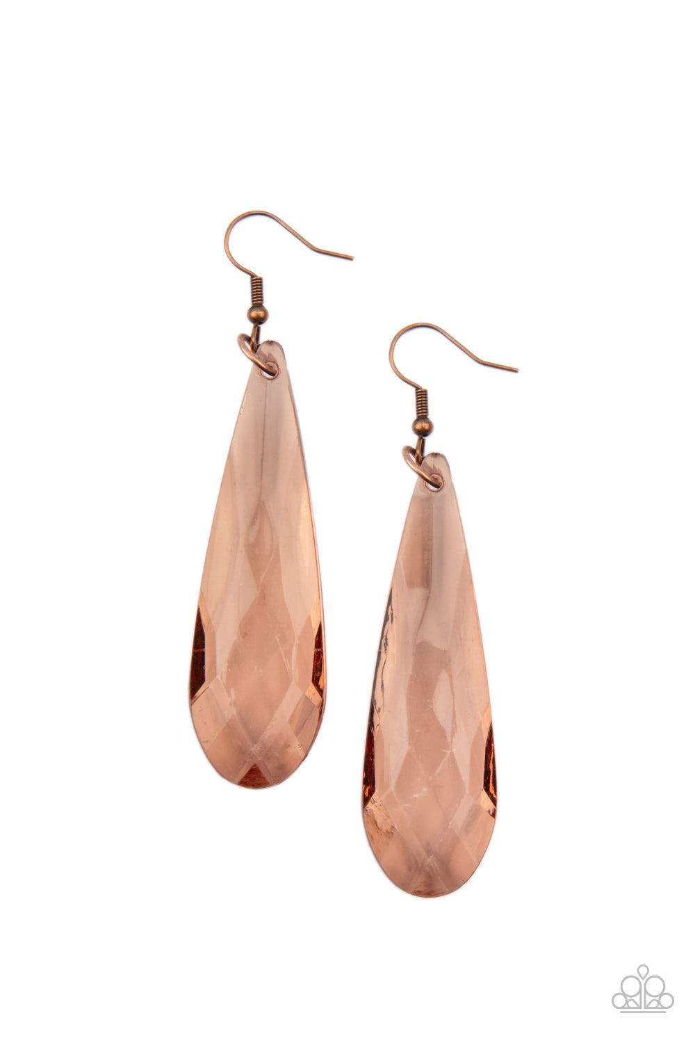 Paparazzi Accessories: Crystal Crowns - Copper Earring