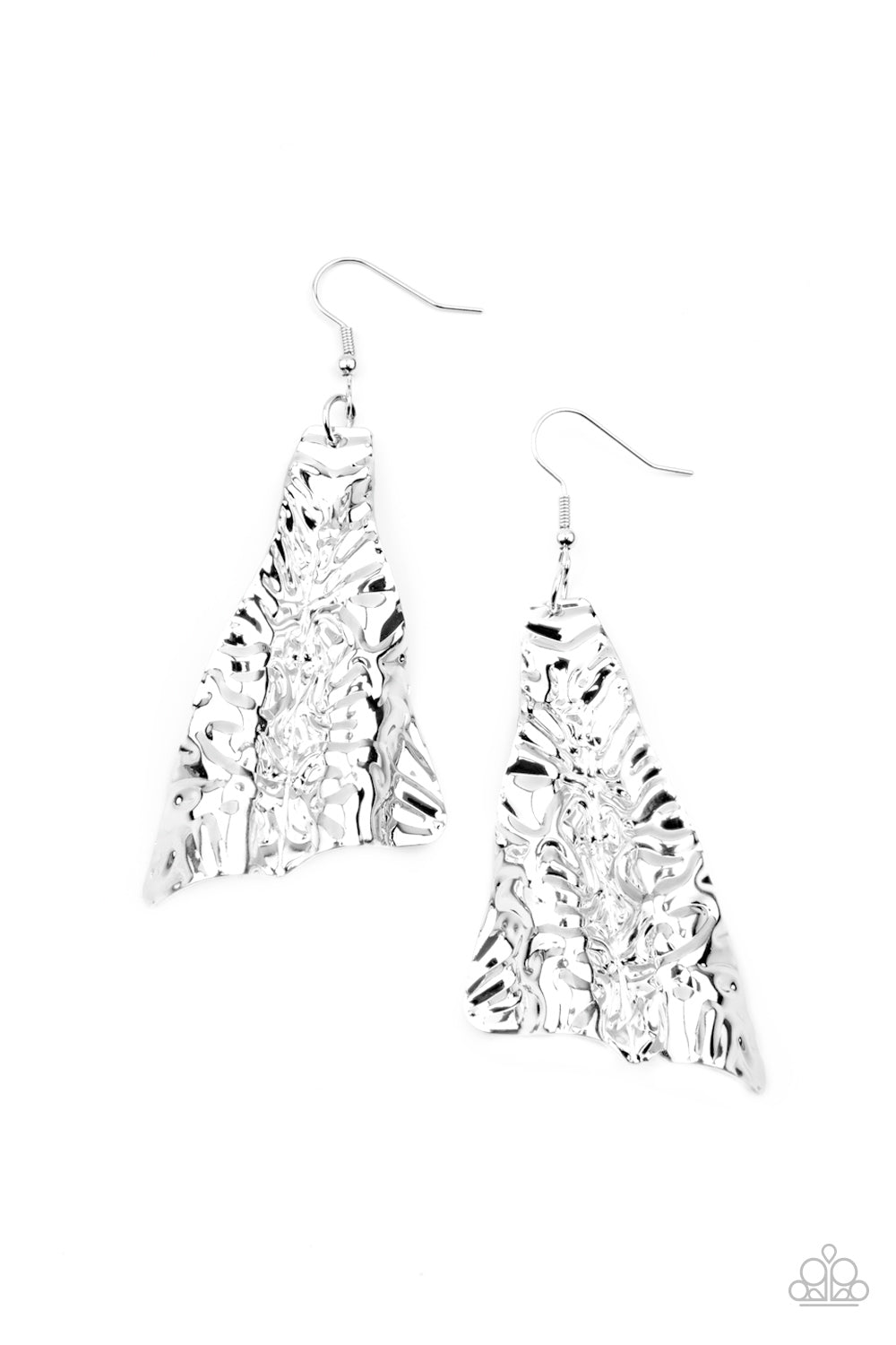 Paparazzi Accessories: How FLARE You! - Silver Earring