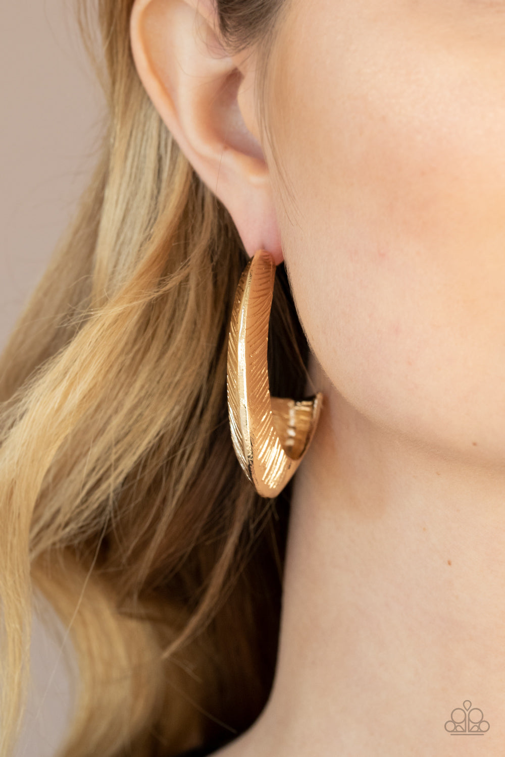 Paparazzi Accessories: I Double FLARE You - Gold Earring