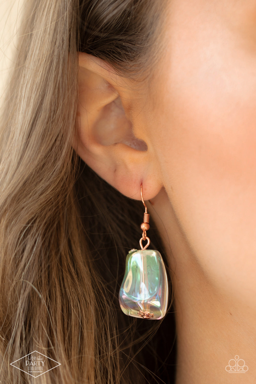 Paparazzi Accessories: Iridescently Ice Queen - Copper Necklace