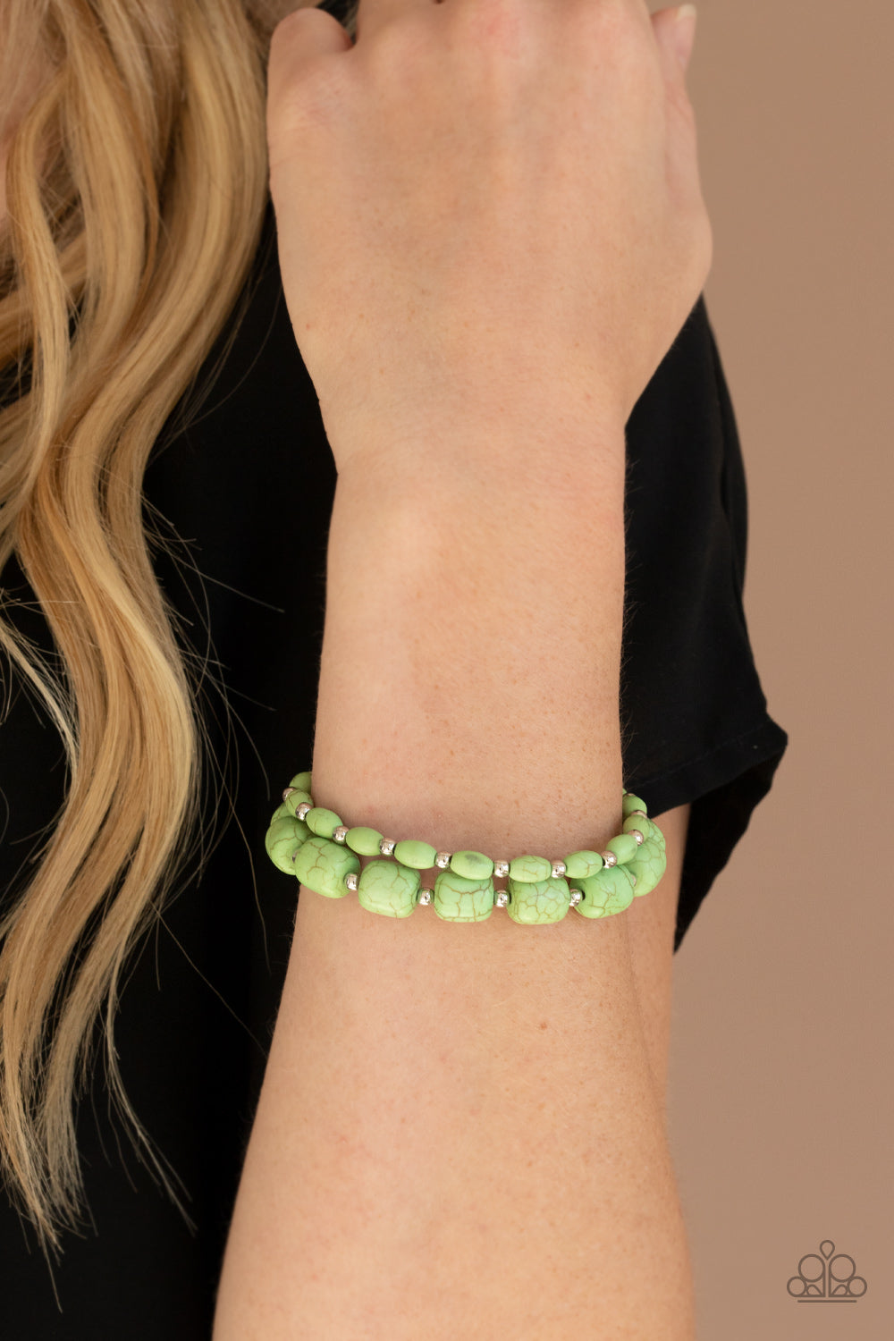 Paparazzi Accessories: Colorfully Country - Green Bracelet