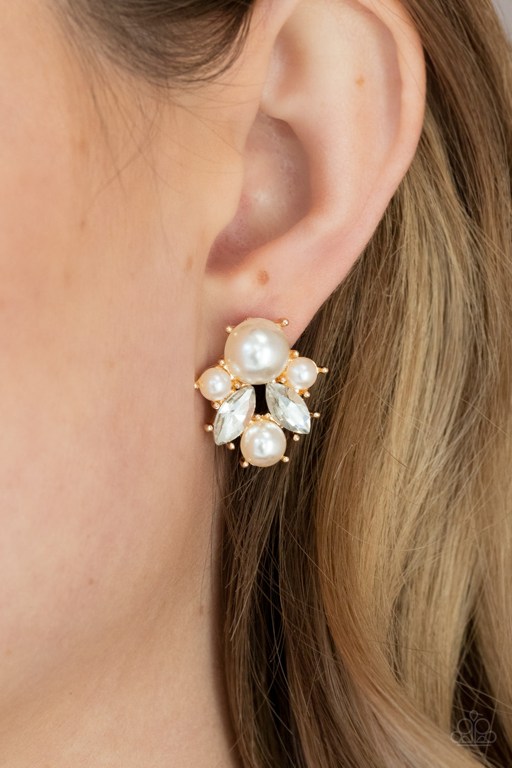 Paparazzi Accessories: Royal Reverie - Gold Earring