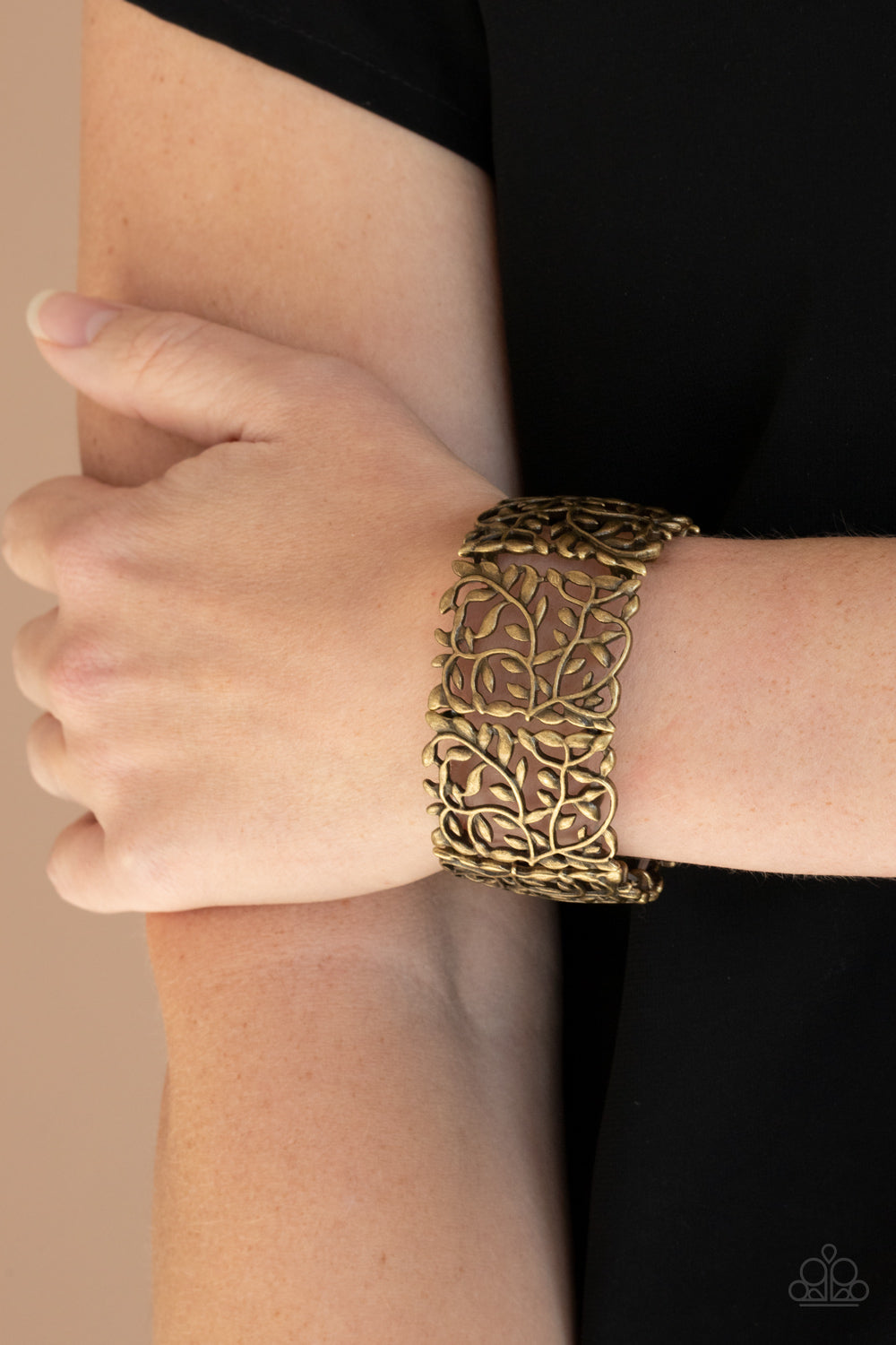 Paparazzi Accessories: Verdantly Vintage - Brass Bracelet