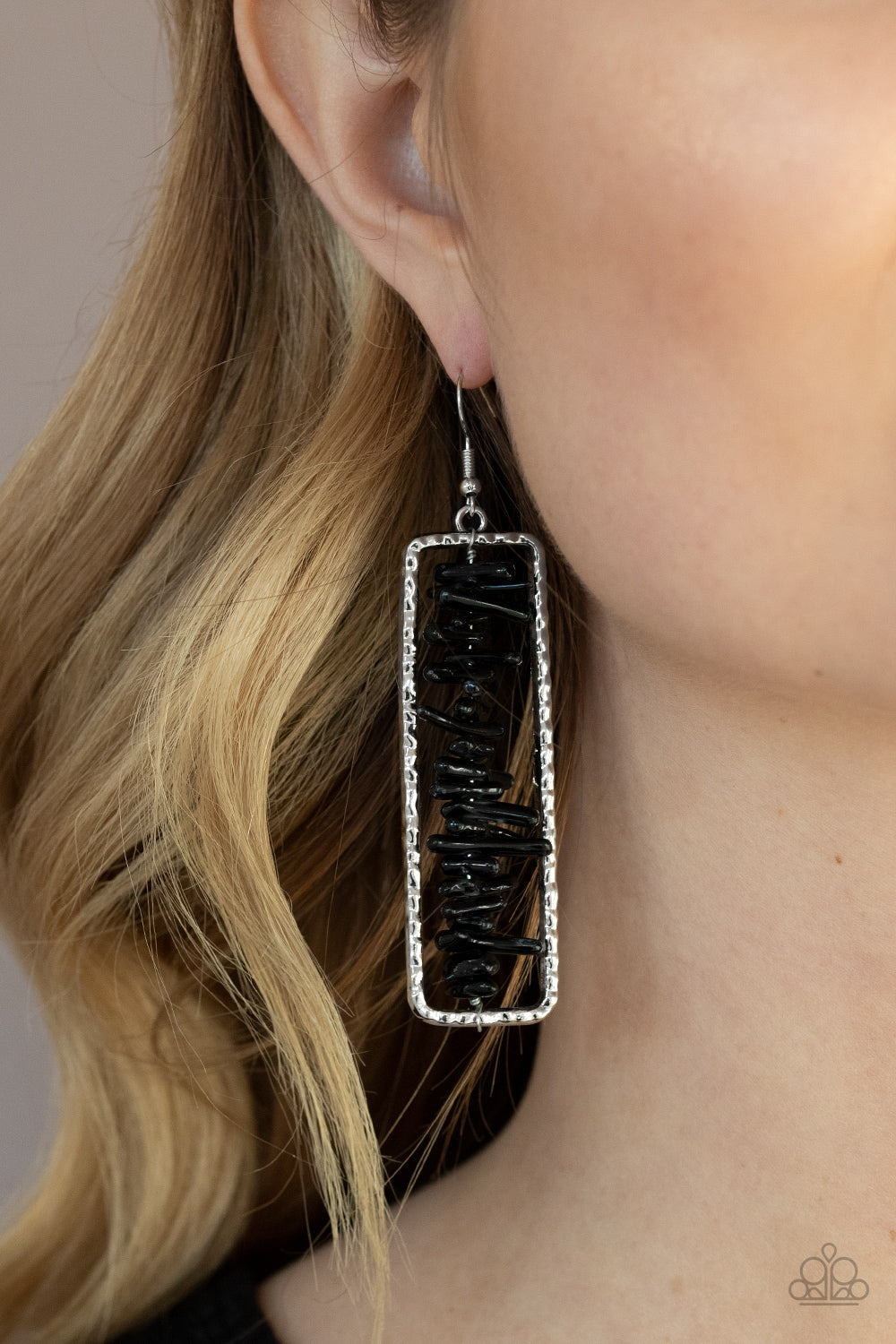 Paparazzi Accessories: Don't QUARRY, Be Happy Black Erring