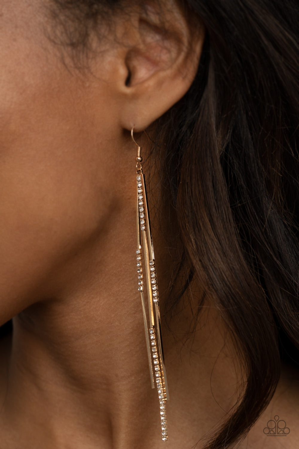 Paparazzi Accessories: Dainty Dynamism - Gold Earring