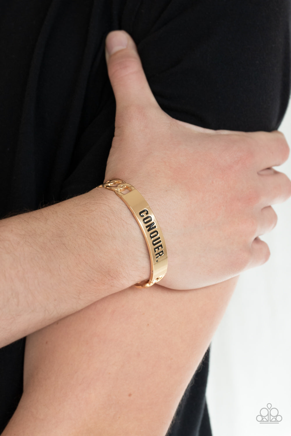 Paparazzi Accessories: Conquer Your Fears - Gold Bracelet